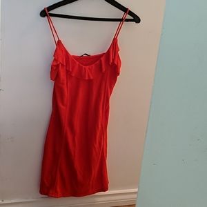 Red summer dress